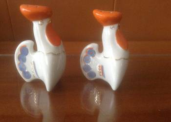 Zestaw porcelanowych  sygnowanyh figurek na przyprawy