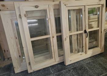 Okno drewniane 90 x 100 dostępne od ręki