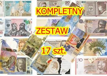 1050 Chrztu Długosz Granica Chrobry Zestaw KPL 17 x Banknot INWESTYCJA UNC