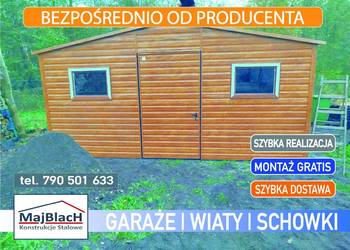 Garaż Blaszany - Blaszak- Schowek-Wiatka - Garaże Blaszane – Maj-Blach