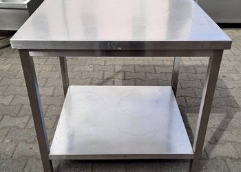 STÓŁ Z PÓŁKĄ - CENTRALNY - DORA METAL - 90/80/85 CM - M.1557.N