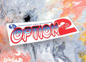 Naklejka OPTION2 20 x 6,5 cm drift slap jdm option