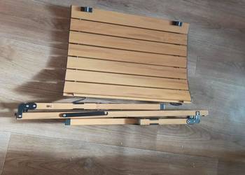 Stół kempingowy Stół ogrodowy Składany Aluminiowy Drewniany Wygląd
