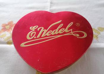 Puszka Pudełko metalowe w kształcie serca E.Wedel