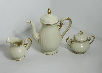 Rosenthal Parzival – Komplet do kawy/herbaty: Imbryk, Cukiernica, Mlecznik
