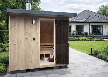 SAUNA OGRODOWA CUBE LUX 2,2 x 2,2m