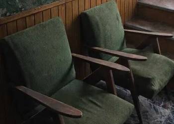 Fotele PRL lata 60/70-te, typ B-310 Var (2 sztuki)