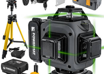 poziomica laserowa laser krzyżowy zielony samopoziomująca  PM-PLK-4DM3