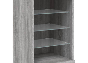 Szafka z oświetleniem LED szary dąb sonoma 41x37x67 cm WM-836726
