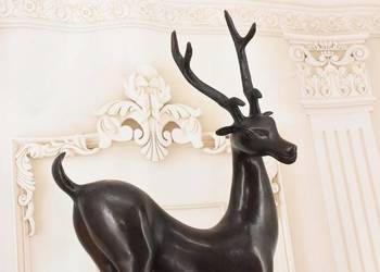 Łoś Sarna Jeleń - Figura Rzeźba z Brązu - Prezent Ozdoba Dla Myśliwego