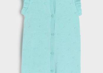 Rompers Sinsay 62 bawełna dzianina turkus rampers body