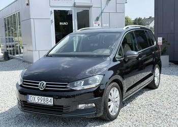 Volkswagen Touran 1.6TDI 110KM 2016r Highline, ACC, kamera, 7-osobowy III …
