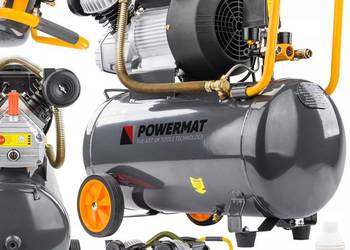 KOMPRESOR OLEJOWY 50L SPRĘŻARKA 8 BAR 392 l/min 230V TŁOKOWY MOBILNY