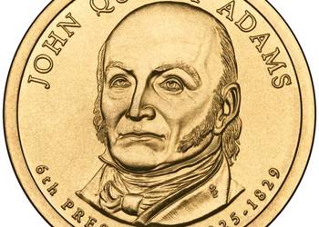 moneta 1 Dolar - John Quincy - 2008 rok CERTYFIKAT (X9346)