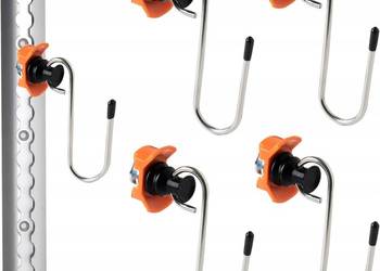 11x hak do szyn lotniczych, pojedyncze okucie, szyny mocujące, montaż