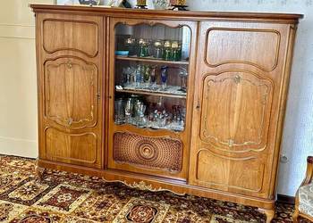 Bardzo ładna biblioteka serwantka chippendale witryna orzech
