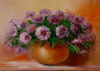 Marcinki jesienne obraz olejny  20-30 cm dostępny