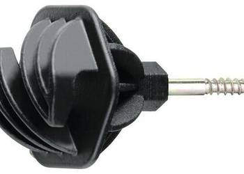 Izolator wkręcany do lin i plecionek Easy Cord, czarny Ø 6.0 mm  AKO 441382