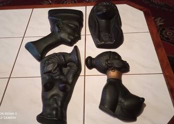 4 figurki gipsowe do zawieszenia na ścianie sprzedam
