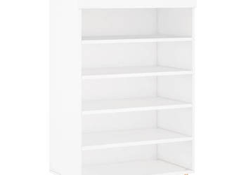 Szafka na buty biała 60x35x105 cm materiał drewnopochodny WM-829596