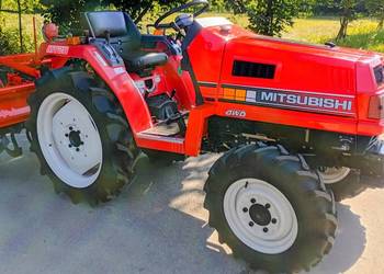 Mini Traktor ciągnik ogrodniczy Mitsubishi z glebogryzarką  yanmar, kubota