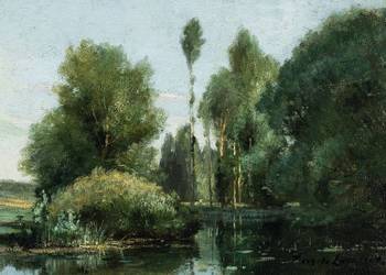 Stary obraz olejny antyk 19 wiek