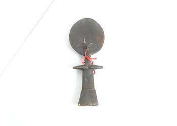 Drewniana rzeźba lalka AKUABA Aszanti Afryka Tribal Art Vintage Ghana 32 cm
