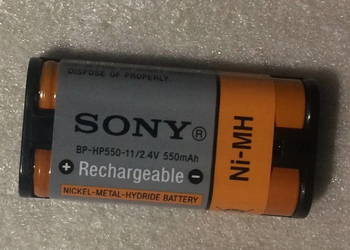 Nowy akumulator dwuogniwowy do słuchawek SONY BP-HP550-11