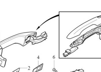 VOLVO S60 V60 C40 XC40 klamka zewnetrzna lewa przednia tyln…