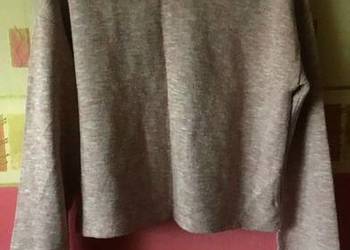 STRADIVARIUS bluza ze stójką Szersze rękawy Melanżowy róż NOWA