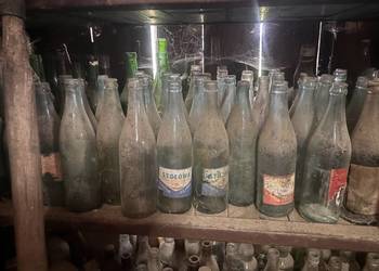 stara butelka po alkocholu PRL winie wodce piwie kolekcjonerska