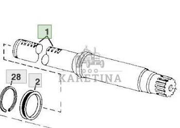 John Deere 8110 8210 8310 8410 Piasta Wrzeciono CZĘŚCI R109847
