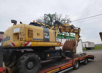Koparka Komatsu PW160, PW160-7k kabina, mosty, siłowniki, skrzynia