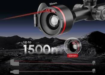 Luneta termowizyjna Guide tu 435P 3.0 dalmierz wbudowany Celownik termowizy