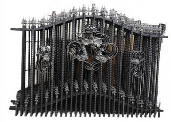 elementy kute metalowe przęsło panel