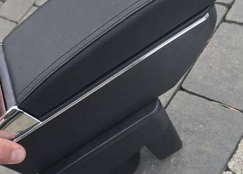 Nowy Podłokietnik ze schowkien VW Golf V czarna ekoskóra