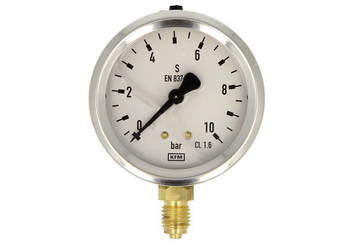 Element pneumatyki (manometr, 0-10bar. M12x1,5 śr.63mm WYPEŁNIONY GLICERYNĄ
