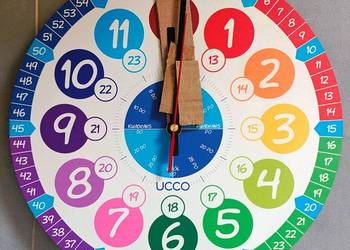 Zegar ścienny - zabawka edukacyjna