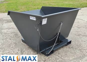 Kontener 1 m3, Pojemnik samowyładowczy KOLEBA 1m3 Stal-Max