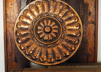 Stara Miedziana Ozdoba-Patera-Do Zawieszenia-Vintage