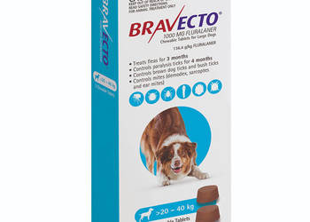 Bravecto 20-40 kg niebieskie