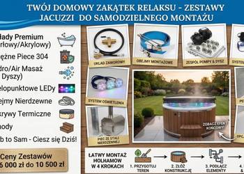 Zestaw do samodzielnego wykonania jacuzzi bali na drewno