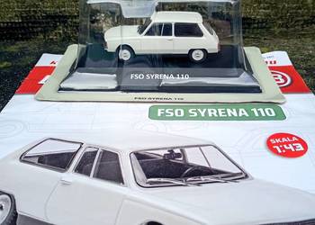 FSO SYRENA 110 deagostini Legendy FSO 1:43 Kultowe auta PRL model NOWY 1/43