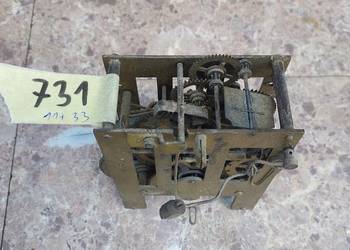 731 Mechanizm starego zegara ściennego Junghans brudny sprawny