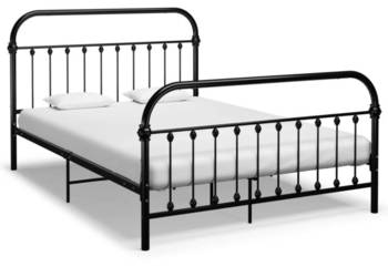 vidaXL Rama łóżka, czarna, metalowa(SKU:284500)
