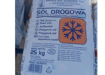 Sól drogowa z antyzbrylaczem Kłodawa 1 paleta 45szt po 25kg 1125kg