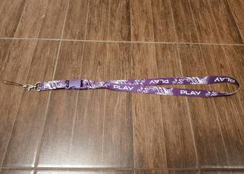 smycz Play, nowa 50 cm-szeroka 2cm porządna, wytrzymała na tele, klucze