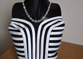 Zabytkowe korale fasetowane z efektem zorzy polarnej