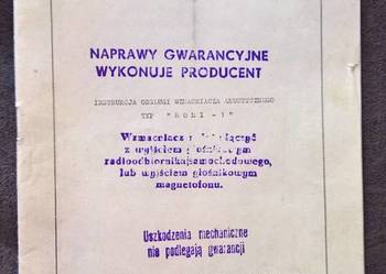 Instrukcja Obsługi Wzmacniacza Romi 1 z schematem