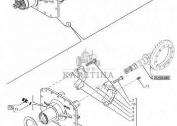 New Holland T6070 Element nośny bevel gear 84565055